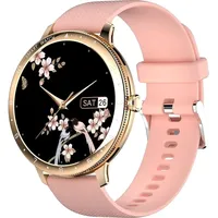 Smartwatch für Damen,Anruf/Nummerierung, Bluetooth, Sport, IP67, mit Musik-Player, Damenfunktion, Schrittzähler, Herzfrequenz, Android IOS Rosa - Rosa