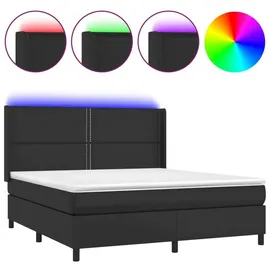 vidaXL Boxspringbett 180 x 200 cm Schwarz