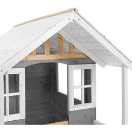 zwerkules Spielhaus Valli Holz Grau