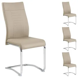 CARO-Möbel Esszimmerstuhl braun Textil, Mode, 42x98x60 cm, Esszimmer, Stühle, Esszimmerstühle, Vierfußstühle