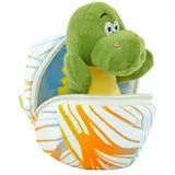 KÖGLER Daniel, Mini-Dino Plüsch im Ei 13 cm Dinosaurier Kuscheltier Schmusetier - Grün