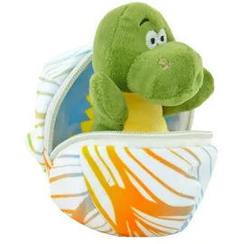 KÖGLER Daniel, Mini-Dino Plüsch im Ei 13 cm Dinosaurier Kuscheltier Schmusetier - Grün