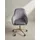 KADIMA DESIGN Schalenstuhl Sandra Samtstoff grau