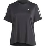 adidas Damen T-Shirt (Short Sleeve) Own The Run Tee, Black, HT3698, 4X