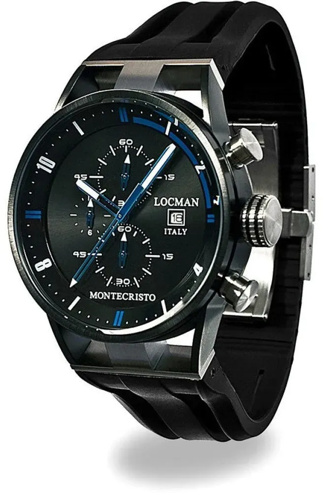 Locman Montecristo Mens 0510KNBKFBL0GOK Quartz Watch