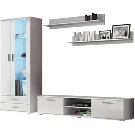 99rooms Saho VIII Wohnwand Weiß