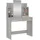 vidaXL Schminktisch, mit Spiegel Grau Sonoma 96x39x142 cm