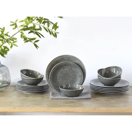 CreaTable Orient Mandala Tafelservice 18-tlg. grau