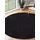 The CarPET Teppich THE CARPET "Relax round", schwarz, H:16mm Ø:120cm, Polyester, Teppiche, Teppich, waschbarer Wohnzimmer Teppich modern rutschfest