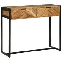 VidaXL Konsolentisch 90x35x75 cm Massivholz Akazie