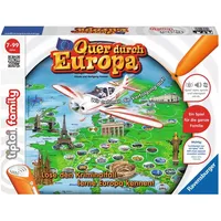 Ravensburger tiptoi 00579 - Spiel: Quer durch Europa/Wissensspiel mit spannender Geschichte und Informationen über die wichtigsten Metropolen/Ab 7 Jahre