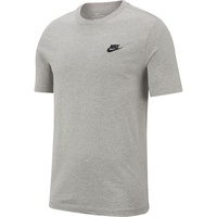 Nike Sportswear Club Herren-T-Shirt Dark Grey Heather/Black S