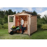 Weka Gartenhaus 323 2,54 x 1,94 m natur