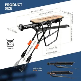 ROCKBROS Schnellspanner Gepäckträger 26-29 Zoll