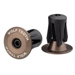 Wolftooth Aluminium Lenkerendkappen, geschraubt Braun Modell 2025