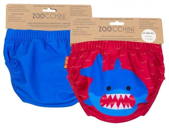 ZOOCCHINI Badewindeln Sherman der Hai (2er Set) M