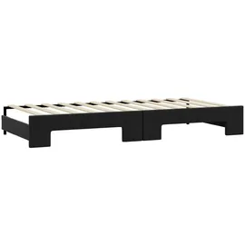 vidaXL Tagesbett 90 x 200 cm Schwarz