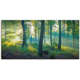 Artland Wandbild »Wald Panorama«, Waldbilder, (1 St.), als Alubild, Outdoorbild, Leinwandbild, Poster, Wandaufkleber, grün