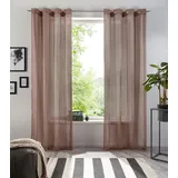 OTTO home Gardine OTTO HOME "XANA" Gr. 2, grau (taupe), B:145cm H:175cm, Voile, Polyester, Gardinen, Gardine, Bestseller, einfarbig, 1 bzw. 2er Set, pflegeleicht, Bestseller