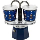 Bialetti Mini Express 2 Tassen Blau