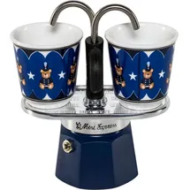 Bialetti Mini Express 2 Tassen Blau