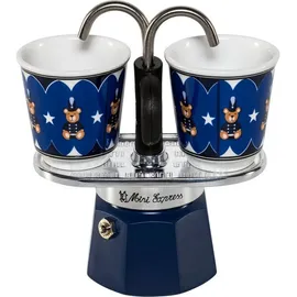 Bialetti Mini Express 2 Tassen Blau