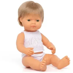 miniland dolls Babypuppe europäischer Junge, dunkelblond