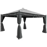 MCW Pergola Calpe 4 x 4 m inkl. Seitenwand grau