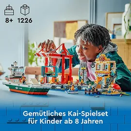 LEGO City Hafen mit Frachtschiff