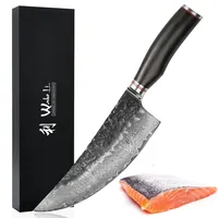 Wakoli EBO Damast Kochmesser I 20 cm Klinge I