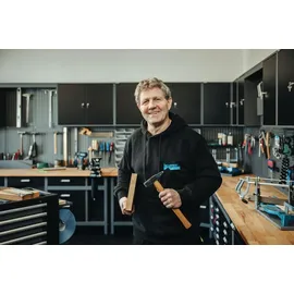 KÜPPER Werkbank 12179, 170x84x60 cm, 6 Schubladen, 2 Türen, 300 kg Traglast, 30 mm massive Buchenarbeitsplatte