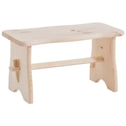 Fußhocker ZELLER PRESENT "Fußbank - Kiefer", braun (holzfarben), B:39cm H:21cm T:19cm, Hocker
