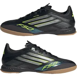 adidas F50 League IN Herren Core Black/Iron Met/Lucid Lemon 48 2/3