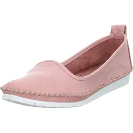 Andrea Conti Damen Slipper 0027449 Ballerina Mokassins bequem flexibel trendy, Größe:41 EU, Farbe:Rosa