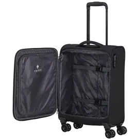 Travelite Chios 4 Rollen Kofferset 3-teilig mit Dehnfalte Koffer & Trolleys Schwarz