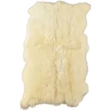 generisch SCHWEDISCHER LAMMFELL Teppich BEIGE Champagner Creme Weiss CA. 190 x 110 cm Fell Teppich KURZWOLLIG AUS 4 Island LAMMFELLEN VON KUHFELLE ONLINE