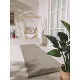 benuta Nest Naoto - Outdoor geeignet - Läufer - Pflegeleicht für Wohnzimmer Schlafzimmer Flur Terrasse Balkon, Hellgrau, 80x240 cm