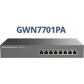 Grandstream GWN7701PA (8 Ports), Netzwerk Switch, Schwarz