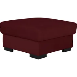 Stauraumhocker HOME AFFAIRE "Tulio", rot (bordeaux), B:80cm H:45cm T:80cm, Struktur fein (100% Polyester), Struktur (100% Polyester), Samtstruktur (100% Polyester), Hocker, mit Stauraum