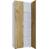 VCM Lona Aktenschrank 70 x 39 x 183 cm weiß