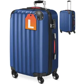 monzana Hartschalen-Trolley 4-Rollen L 60 cm / 2,8 kg blau