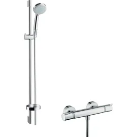Hansgrohe Croma 100 Vario Brauseset mit Ecostat Comfort Thermostat (27035000)