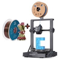 Creality Ender-3 V3 SE 3D Drucker, Mit 3,2"-Farbdisplay, 180mm/s Druck, automatische Nivellierung+ 1KG Seidenkupfer-Farbverlauf PLA-Filament