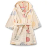 Sanetta Mädchen-Bademantel beige Dots | Hochwertiger und kuscheliger Bademantel aus Baumwolle. - 128