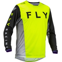 FLY RACING Kinetic Kore, Trikot - Neon-Gelb/Schwarz/Grau - L