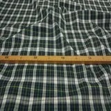 StoffBook WEIß/BLAU/GRÜN BAUMWOLLE SCHOTTENKAROS TARTAN-STOFF KAROSTOFF STOFF, B977