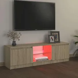 vidaXL TV-Schrank Lowboard 120x30x35,5 cm Sonoma-Eiche Holzwerkstoff