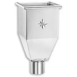 Wasserfangkasten Grömo lang, Quartz-Zinc, verschiedene Größen (Ausführung: Ø 100mm)