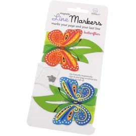 Bookchair Line Markers (Butterflies/Schmetterlinge) - Magnetische Lesezeichen - 2er Set