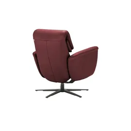 Hukla Relaxsessel Yuna Leder 78 x 88 x 82 cm Rot mit Relax-Funktion